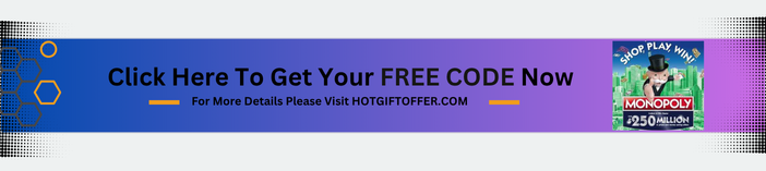  FREE MONOPOLY GIFT CARD CODES